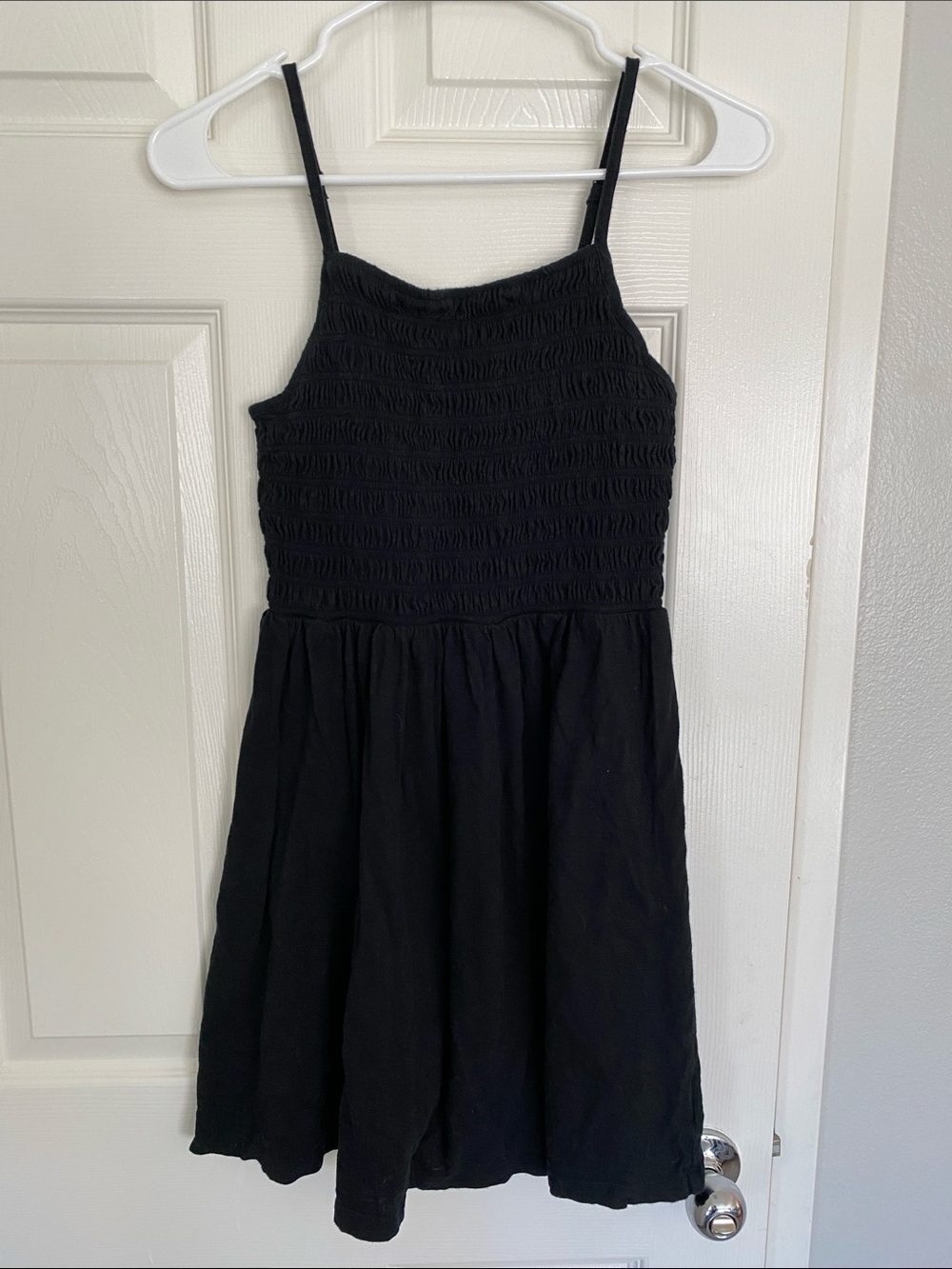 GAP Black Smocked Mini Sundress